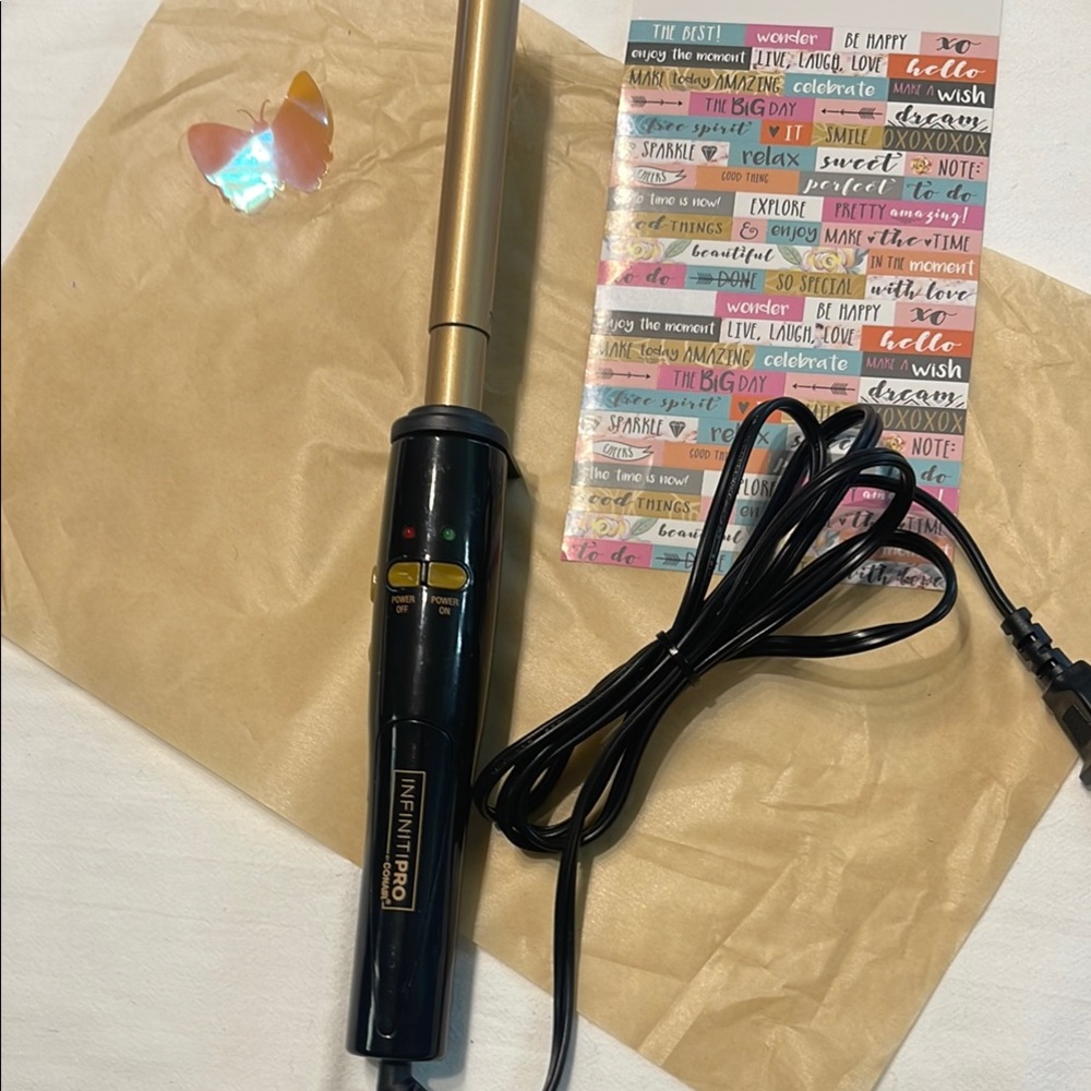 Gold and Black Hair Styling Tool